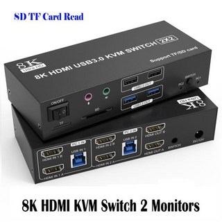 8K HDMI KVM 스위치 사용 모습