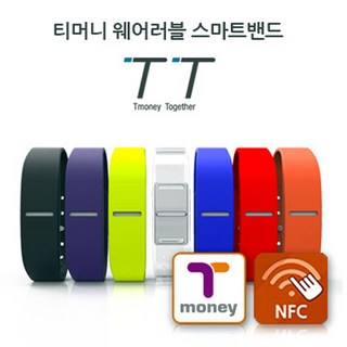 티머니 No129/티머니 교통카드 스마트밴드 티티 색상-랜덤, 1개