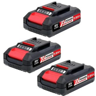 EINHELL 18V 배터리 전원용 4800mAh 교체용 EIN18C2 리튬 이온 X-change PX-BAT4 4511396 전동 공구, 03 3PCS 3800mAh, 3개