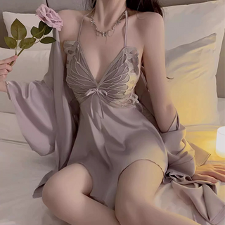 여성 섹시 실크 슬립 원피스 이벤트속옷 빅사이즈 란제리 sexy 잠옷 여름 옷