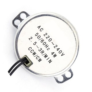 기어 CW/CCW 동기 모터 AC 220-240V 4W 50Hz 60Hz 0.8-1RPM 2.5-3RPM 5-6RPM 8-10RPM, 1개