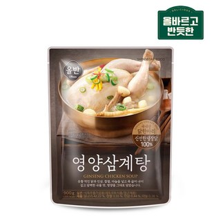 올바르고 반듯한 영양삼계탕 900g (올반) 유황먹인 국내산 닭한마리 복날 여름철 보양식, 1개
