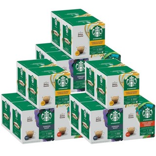 Starbucks Black Cup Variety Dolce Gusto Coffee 스타벅스 블랙컵 버라이어티 팩 커피 네스카페 돌체구스토 캡슐, 3개, 72개입, 5.5g