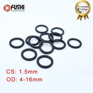 오링 o-ring CS 1.5mm NBR 고무 O 링 외경 4/5/6/7/7.5/8/9/10/11/12/13/14/15*1.5mm 100개 O-링 니트릴 개스킷 씰 두께 ORing, OD10x1.5mm