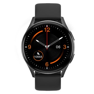 DAICOO 통화가능 GPS 블루투스 스마트워치 대화면 한글판 R6, GPS + 블루투스, 3.5cm, 블랙