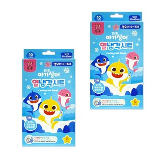 아텍스 영유아용 핑크퐁 아기상어 열냉각시트, 6개입, 2개