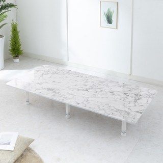 이반가구 접이식 대형 칼라테이블 식탁 사각형 집들이상 손님상 칼라테이블 1800x800 비앙코화이트 4단 상품 이미지