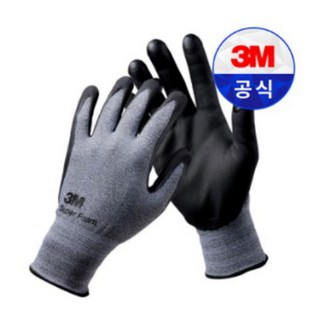 3M 슈퍼폼 장갑 사계절 초정밀 스마트폰 터치 안전 반코팅 코팅 면장갑 여름용 컴포트그립 슈퍼그립, 100개, 원컬러