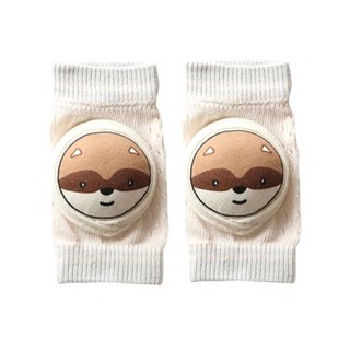 블루키위 유아 애니멀 무릎보호대, 너구리 (그레이), 1개