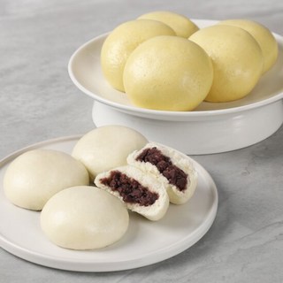 [안흥찐빵] 쌀찐빵 30개 + 단호박 쌀찐빵 30개, 총 500g 안흥쌀찐빵