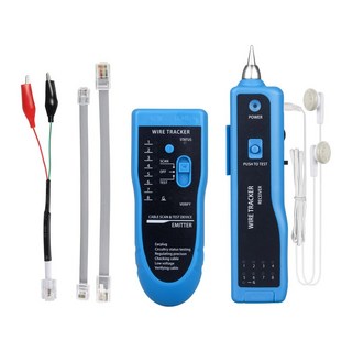 네트워크 테스터기 RJ45 테스터 파인더 케이블 라인 전화선 LAN UTP Cat6 진단 Cat5 STP 추적기 톤 거리, Blue, 1개