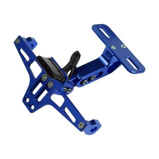 오토바이 후면 라이센스 플레이트 마운트 홀더 회전 신호등 Yamaha MT07 MT09 MT10 R1 For Kawasaki Z1000, License Blue, 1개