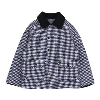 네이비 체크 패딩 코듀로이 자켓BY61JK01NV 378440