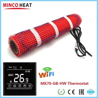 바닥난방필름 전기판넬 난방필름 셀프시공 MINCO HEAT 50cmX7m 3.5m2 150wm2 바닥 난방 장치 차도 용 따뜻한 매트 WiFi 온도 조절기가있는 가정용, [01] 50 센치메터, 13.MK70GB-HW Sets