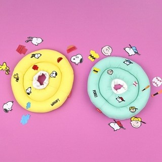 패리스독 반려동물 아이콘 넥카라 쿠션, 민트, 1개