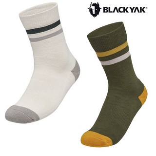 [블랙야크]23년 남여공용 캐주얼 패턴 사계절용 미드컷 양말 폴리진미드삭스Z 2BYSCX3914, KHAKI, 024, 1개
