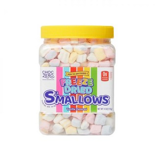 ChocZero 디저트 시럽 소스 초코제로 마시멜로우 스프레드 글루텐 프리 무설탕 크림 딥 무지방 섬유질이 풍부한 7.5온스 1팩, 냉동 건조 4온스, 112g, 1개