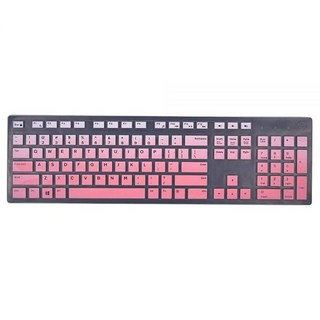 IKammo 키보드 커버 스킨 델 KB216 KM636 옵티플렉스 5250/3050/3240/5460/7450/7050 Inspiron AIO 3475/3670/3477 데스크, Ombre Pink, 옴브레 핑크, 6) 옴브레 핑크