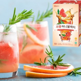 상큼하고 달콤한 자몽 허니 블랙티 사용 모습