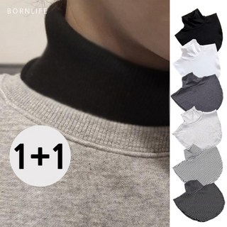 본라이프 목폴라 터틀넥 목만있는 남녀 목토시 페이크목폴라 넥워머 반목티