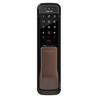 솔리티 얼굴인식 무타공 푸시풀 손잡이 도어락 WP-500A