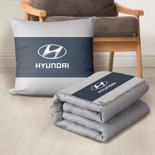 하이스 자동차 캠핑 접이식 쿠션 이불 베개 무릎담요 겸용, BMW