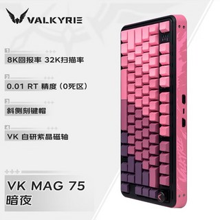 VALKYRIE 마그네틱 스위치 식 키보드 VK MAG 75 8K 웹 드라이버 핫 스왑 개스킷 게이밍 키보드 맞춤형 PC 액세서리, 01 Magnetic Switch, MAG 75 A E