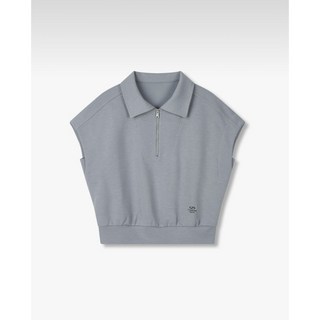 보브 메탈 로고 보트넥 티셔츠