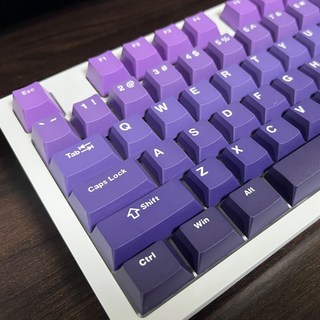 그라데이션 정각 바이올렛 키보드 커스텀 투명 키캡 Cherry PBT 키캡, 1. 그라데이션 바이올렛 정각, 제조사축