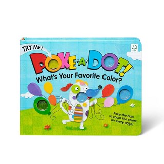 정품++ 멜리사앤더그 책 Poke-a-Dot: 가장 좋아하는 색이 무엇인가요(소리가 나는 버튼 있는 보드 책)(한글이 아닐 수 있음)