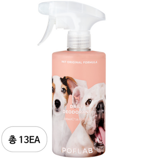포프랩 강아지 고양이 탈취제 냄새제거 데오드란트 사과향, 13개, 500ml
