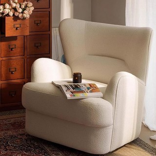 굿필즈 클래식 1인쇼파 소파 1인용 패브릭 수유 안락의자 일인용 거실 편안한 북유럽 모던, 벨벳(회전형)