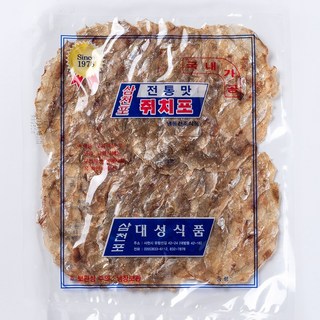 [47년 전통] 삼천포 국내가공 쥐포 230g 두꺼운 쥐포 국내생산, 1박스, 삼천포 국내가공 쥐포 230g(5~7장)