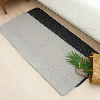 B-JY요주 실내장식소품류_다용도 발매트 헥사 퀼트 주방매트 2color_각종Interior잡화류 etc., 연그레이