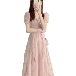 708090 여성 화이트 부드러운 롱 원피스