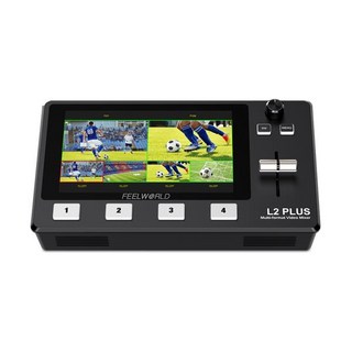 L2 PLUS 멀티 카메라 Hdmi 비디오 믹서 5.5인치 LCD 터치 스크린 PTZ 제어 크로마 키 USB3.0 라이브 스트