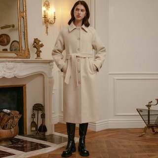 LOOKAST 룩캐스트 베이지 카렌 울 싱글 코트 / BEIGE KAREN WOOL SINGLE COAT