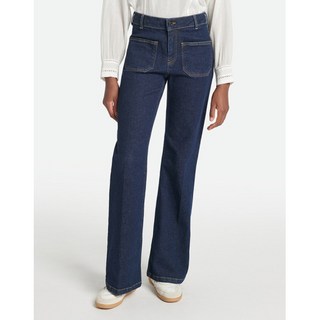 바네사브루노 23FW VIPA3F105B3 DOMPAY 다크블루 면혼방 부츠컷 데님팬츠 1388618