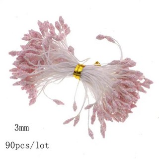 핑크 미니 인공 꽃 스테이먼 베리 번들 웨딩 케이크 선물 상자 화환 장식, 1개, 15. 14