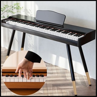 벨라뮤직 강한키감 전자피아노 디지털피아노 신디사이저 88건반 키보드, 고급(다리+의자포함), 블랙, 1개