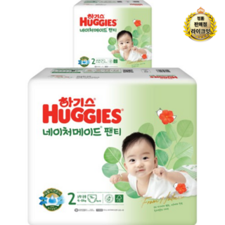 하기스 NEW 네이처메이드 팬티형 기저귀 아동공용, 2단계, 152매