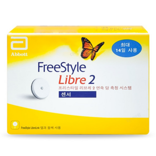 애보트 프리스타일 리브레2 연속 혈당측정기, FreeStyle Libre 2, 1개