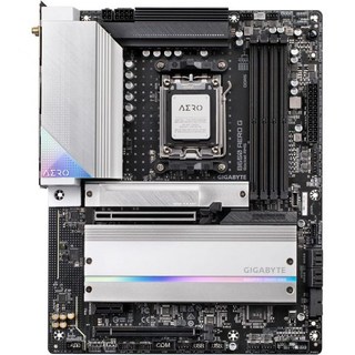 마더보드 산업용 게이밍 메인보드 기가바이트 B650 AERO G AM5 LGA 1718 AMD ATX 5년 보증 DDR5 PCIe 5.0 M.2 USB 3.2 Gen2X2 Ty, 마더보드 산업용 게이밍 메인보드 기가바이트 B650 A, 1개
