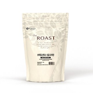 맥심 싱글 오리진 브라질 산토스 원두커피, 홀빈(분쇄안함), 1kg, 2개