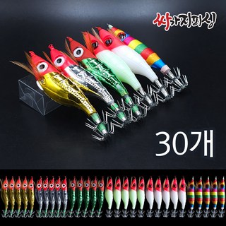 싸가지피싱 뉴 왕눈이 문어에기 30개 BEST 혼합세트 A, 1개, 270g, 뉴왕눈이 BEST 혼합세트 A 30개입