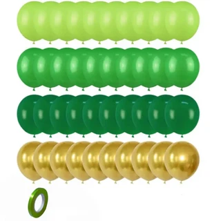 생일파티 꾸미기 생일 풍선세트 홈파티 데코 추천 정글 생일 장식 파티 풍선 세트 접시 컵 냅킨 키트 사파리 동물 테마 배너 데코 용품, Balloon 40pcs