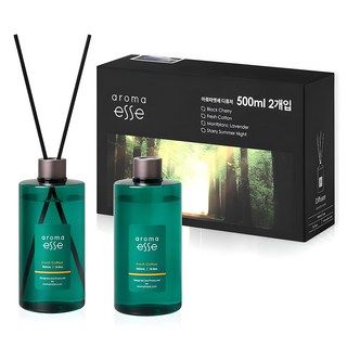 아로마엣세 센트클래식 대용량 디퓨저, 프레쉬코튼, 500ml, 2개