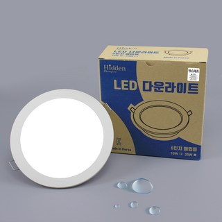 국산 6인치 LED방습등 15W 주광색, 15W-주광색(방습 국산), 1개