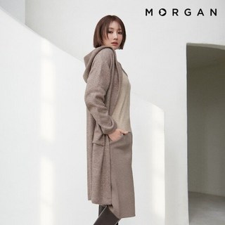 모르간 25SS 니트 후드 코트 1종