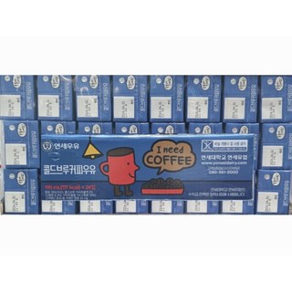 연세우유 커피맛 멸균우유, 190ml, 24개